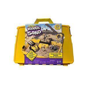 Kinetic Sand,Construction Site with Toy Truck & 2lbs Play sand Kids Ages 3+ Gift